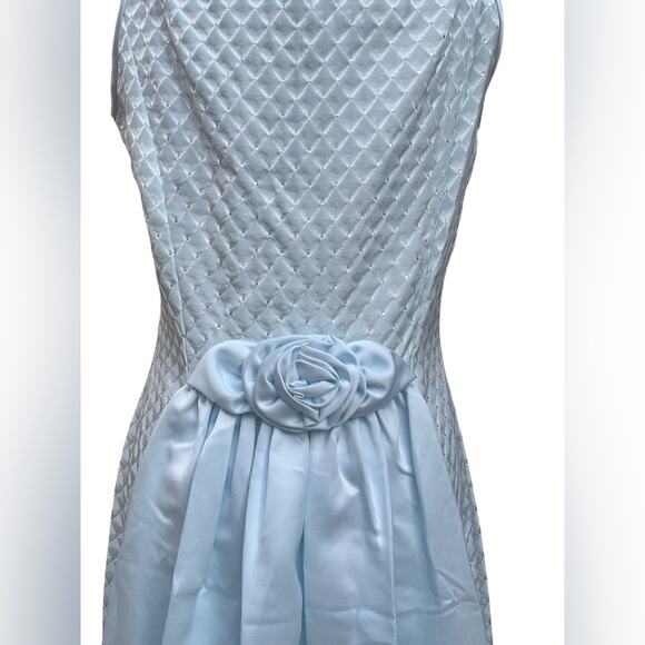 Vtg Jessica McClintock Gunne Sax Regency Quilted Rhinestone Fairy Maxi Dress M - Picture 8 of 11